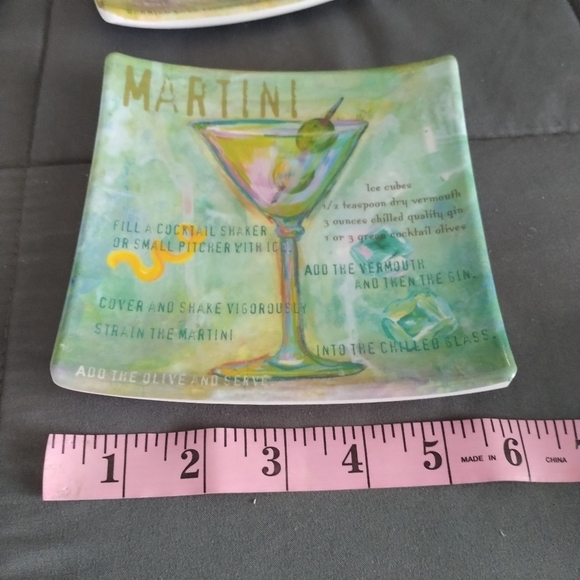 Melamine Ware Set of Four Bar Recipes Small Plates - Picture 9 of 10